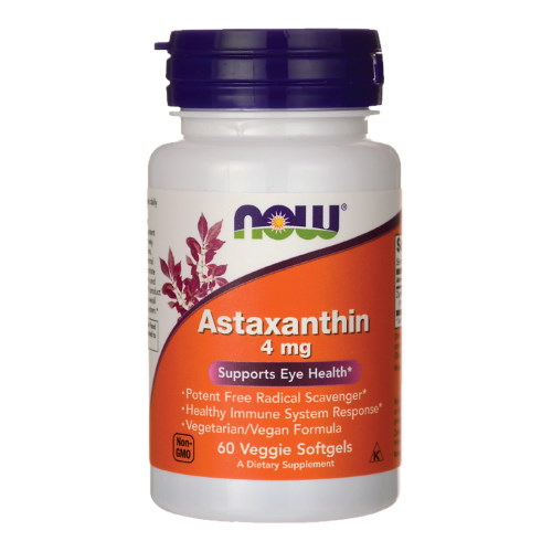 NOW Astaxanthin 4 mg (60 caps) , цена, стоимость, заказать .